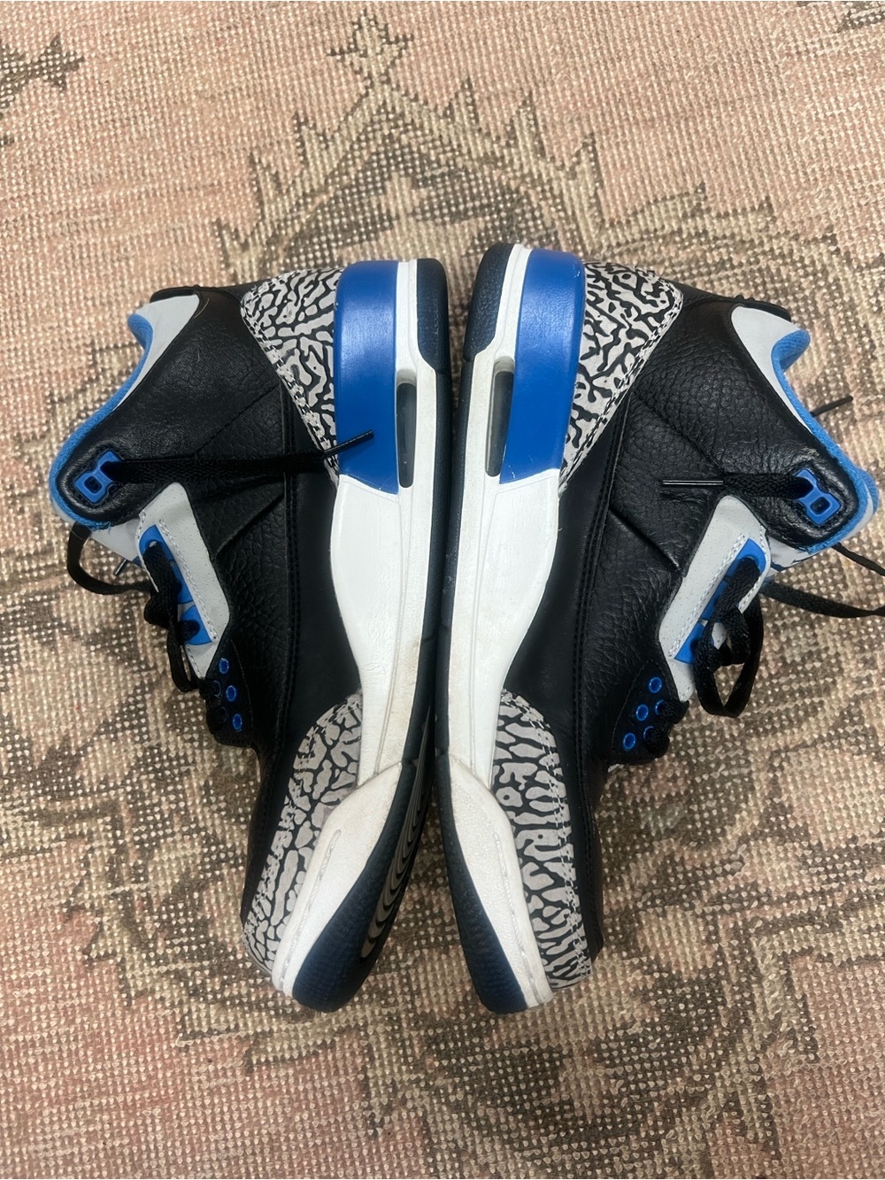 Nike Air Jordan 3 Retro Sport Blue Men’s Size 8.5 Sneakers NEW !!! - Picture 5 of 8